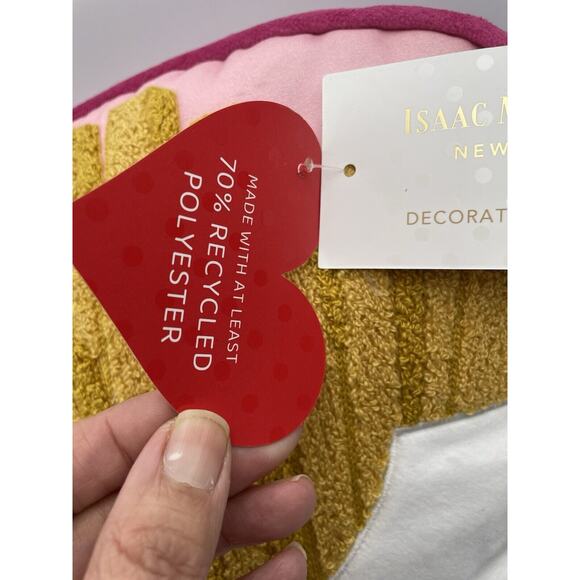 Isaac Mizrahi Fries Before Guys Pillow Cushion Valentines Day -Rare- New w/ Tags - Picture 4 of 10